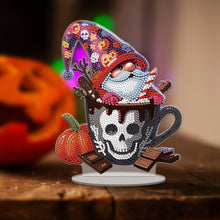 Load image into Gallery viewer, Acrylic Special Shape Halloween Skeleton Goblin Diamond Painting Desktop Decors