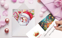 Load image into Gallery viewer, 12PCS DIY Diamond Art Greeting Cards for Festivals and Celebrations (Christmas)