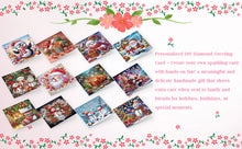 Load image into Gallery viewer, 12PCS DIY Diamond Art Greeting Cards for Festivals and Celebrations (Christmas)