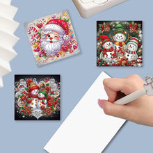Load image into Gallery viewer, 12PCS DIY Diamond Art Greeting Cards for Festivals and Celebrations (Christmas)