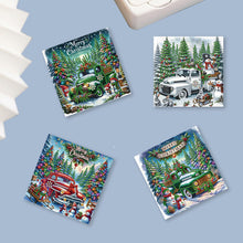Load image into Gallery viewer, 6PCS DIY Diamond Art Greeting Cards for Festivals and Celebrations (Car)