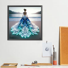 Load image into Gallery viewer, Girl With A Fancy Skirt 40*40CM(Canvas) Full Round Drill Diamond Painting
