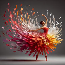 Load image into Gallery viewer, Girl With A Fancy Skirt 40*40CM(Canvas) Full Round Drill Diamond Painting