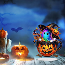 Load image into Gallery viewer, Acrylic Special Shaped Halloween Table Top Diamond Painting Ornament Kits (D)