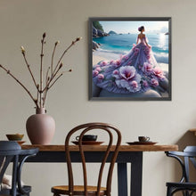 Load image into Gallery viewer, Girl With A Fancy Skirt 40*40CM(Canvas) Full Round Drill Diamond Painting