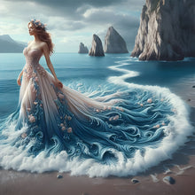 Load image into Gallery viewer, Girl With A Fancy Skirt 40*40CM(Canvas) Full Round Drill Diamond Painting