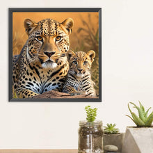 Load image into Gallery viewer, Lion In The Prairie 30*30CM(Canvas) Full Round Drill Diamond Painting