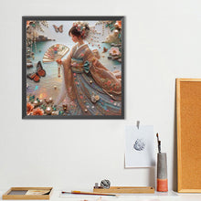Load image into Gallery viewer, Japanese Beauty 40*40CM(Canvas) Full Round Drill Diamond Painting