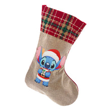 Load image into Gallery viewer, Linen Diamond Painting Christmas Socks 5D Rhinestone Xmas Socks for Kid Gift