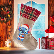 Load image into Gallery viewer, Linen Diamond Painting Christmas Socks 5D Rhinestone Xmas Socks for Kid Gift