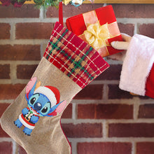 Load image into Gallery viewer, Linen Diamond Painting Christmas Socks 5D Rhinestone Xmas Socks for Kid Gift
