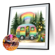 Load image into Gallery viewer, Camping Van 30*30CM(Canvas) Full Round Drill Diamond Painting