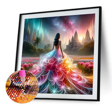Load image into Gallery viewer, Girl With A Fancy Skirt 40*40CM(Canvas) Full Round Drill Diamond Painting
