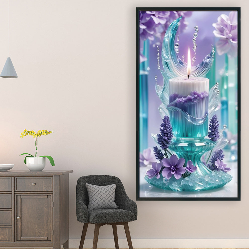 Candle - Full 11CT Stamped Cross Stitch 40x70CM - Huacan