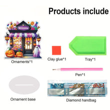 Load image into Gallery viewer, Acrylic Halloween Theme Table Top Diamond Painting Ornament Kits (Welcome)