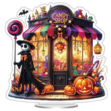 Load image into Gallery viewer, Acrylic Halloween Theme Table Top Diamond Painting Ornament Kits (Candy Shop)