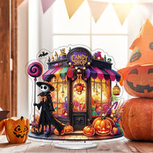 Load image into Gallery viewer, Acrylic Halloween Theme Table Top Diamond Painting Ornament Kits (Candy Shop)