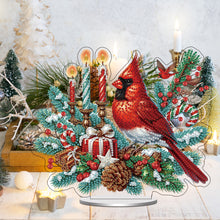 Load image into Gallery viewer, Christmas Table Top Diamond Painting Ornament Kits for Home Office (Cardinal)