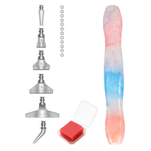 Load image into Gallery viewer, Diamond Painting Art Sticky Drill Dot Pen Stylus Diamond Art Pen (Orange Blue)