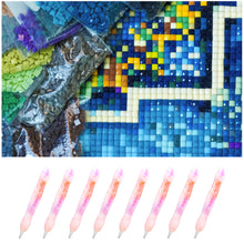 Load image into Gallery viewer, Diamond Painting Art Sticky Drill Dot Pen Stylus Diamond Art Pen (Orange Purple)
