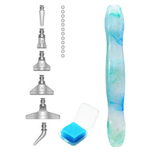Load image into Gallery viewer, Diamond Painting Art Sticky Drill Dot Pen Stylus Diamond Art Pen (Blue Green)