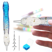 Load image into Gallery viewer, Diamond Painting Art Sticky Drill Dot Pen Stylus Diamond Art Pen (Blue White)