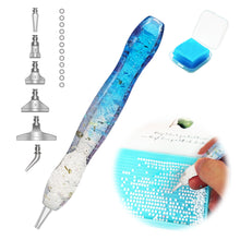 Load image into Gallery viewer, Diamond Painting Art Sticky Drill Dot Pen Stylus Diamond Art Pen (Blue White)