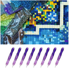 Load image into Gallery viewer, Diamond Painting Art Sticky Drill Dot Pen Stylus Diamond Art Pen (Purple)
