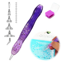 Load image into Gallery viewer, Diamond Painting Art Sticky Drill Dot Pen Stylus Diamond Art Pen (Purple)