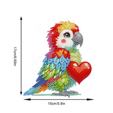 Load image into Gallery viewer, 2D Flat Parrot DIY Diamond Painting Kit Acrylic Shaking Head Ornament Gifts