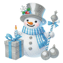 Load image into Gallery viewer, 2D Flat Snowman DIY Diamond Painting Kit Acrylic Shaking Head Ornament Gifts