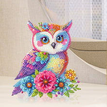 Load image into Gallery viewer, 2D Flat Flower Owl DIY Diamond Painting Kit Acrylic Shaking Head Ornament Gifts
