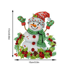 Load image into Gallery viewer, 2D Flat Christmas Snowman DIY Diamond Painting Kit Acrylic Shaking Head Ornament