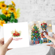 Load image into Gallery viewer, 6PCS DIY Nutcracker Diamond Art Greeting Cards Congratulations Cards & Gifts