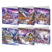 Load image into Gallery viewer, 6PCS DIY Christmas Diamond Art Greeting Cards Congratulations Cards & Gifts