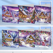 Load image into Gallery viewer, 6PCS DIY Christmas Diamond Art Greeting Cards Congratulations Cards & Gifts