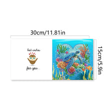Load image into Gallery viewer, 6PCS DIY Turtle Diamond Art Greeting Cards Congratulations Cards & Gifts