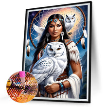 Load image into Gallery viewer, Indian Girl 30*40CM(Canvas) Full Round Drill Diamond Painting