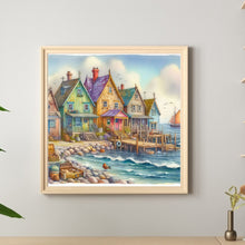 Load image into Gallery viewer, Seaside House 40*40CM(Canvas) Full Round Drill Diamond Painting