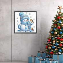 Load image into Gallery viewer, Christmas Snowman 30*30CM(Canvas) Partial Special Shaped Drill Diamond Painting
