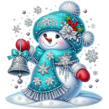 Load image into Gallery viewer, Christmas Snowman 30*30CM(Canvas) Partial Special Shaped Drill Diamond Painting