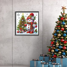 Load image into Gallery viewer, Christmas Snowman 30*30CM(Canvas) Partial Special Shaped Drill Diamond Painting