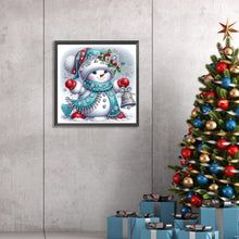 Load image into Gallery viewer, Christmas Snowman 30*30CM(Canvas) Partial Special Shaped Drill Diamond Painting