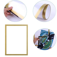 Load image into Gallery viewer, Magnetic Diamond Painting Frame Self Adhesive Desktop Photo Frame (25x35cm Gold)