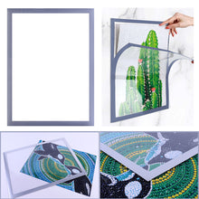 Load image into Gallery viewer, Magnetic Diamond Painting Frame Self Adhesive Photo Frame (25x35cm Silver)