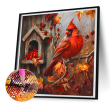 Load image into Gallery viewer, Birdhouse And Cardinal 30*30CM(Canvas) Full Round Drill Diamond Painting