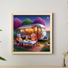Load image into Gallery viewer, Camping Carriage And Elderly Couple 40*40CM(Canvas) Full Round Drill Diamond Painting