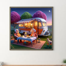 Load image into Gallery viewer, Camping Carriage And Elderly Couple 40*40CM(Canvas) Full Round Drill Diamond Painting