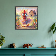 Load image into Gallery viewer, Striped Rooster 30*30CM(Canvas) Full Round Drill Diamond Painting