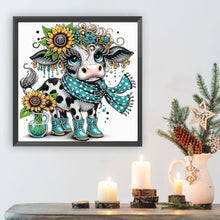Load image into Gallery viewer, Cute Cows 30*30CM(Canvas) Partial Special Shaped Drill Diamond Painting